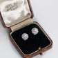 Vintage 14ct White Gold Diamond Cluster Earrings - Friar House