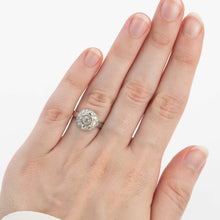 Vintage 18ct White Gold 1.20 carat Diamond Cluster Ring - Friar House