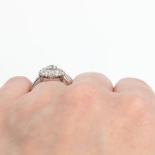 Vintage 18ct White Gold 1.20 carat Diamond Cluster Ring - Friar House