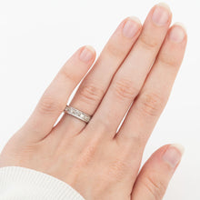 Vintage 18ct White Gold 1 Carat Diamond Eternity Ring Size P 1/2 - Friar House