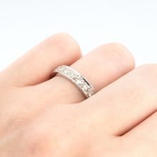 Vintage 18ct White Gold 1 Carat Diamond Eternity Ring Size P 1/2 - Friar House