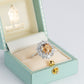 Vintage 18ct White Gold 2.50 carat Golden Topaz and Diamond Cluster Ring - Friar House Antique Jewellery