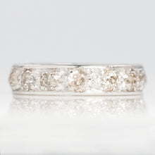 Vintage 18ct White Gold 3.5 carat Diamond Eternity Ring Size N - Friar House