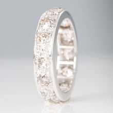 Vintage 18ct White Gold 3.5 carat Diamond Eternity Ring Size N - Friar House