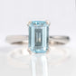 Vintage 18ct White Gold Aquamarine  Ring - Friar House