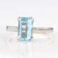Vintage 18ct White Gold Aquamarine Ring - Friar House