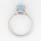 Vintage 18ct White Gold Aquamarine Ring - Friar House