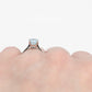 Vintage 18ct White Gold Aquamarine Ring - Friar House