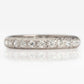 Vintage 18ct White Gold Diamond Eternity Ring, Size O - Friar House