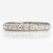 Vintage 18ct White Gold Diamond Eternity Ring, Size O - Friar House