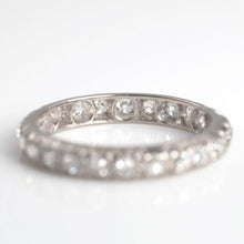 Vintage 18ct White Gold Diamond Eternity Ring, Size O - Friar House