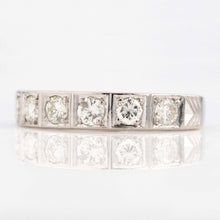 Vintage 18ct White Gold Diamond Half Eternity Ring - Friar House