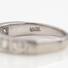 Vintage 18ct White Gold Diamond Half Eternity Ring - Friar House