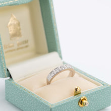 Vintage 18ct White Gold Diamond Half Eternity Ring - Friar House
