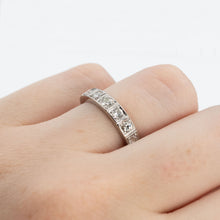 Vintage 18ct White Gold Diamond Half Eternity Ring - Friar House