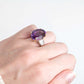 Vintage 18ct Yellow Gold 12 Carat Amethyst and Diamond Cocktail Ring - Friar House