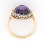 Vintage 18ct Yellow Gold 7 Carat Amethyst and Diamond Ring - Friar House
