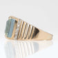 Vintage 18ct Yellow Gold 8.5 Carat Aquamarine and Diamond Ring - Friar House