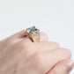 Vintage 18ct Yellow Gold 8.5 Carat Aquamarine and Diamond Ring - Friar House