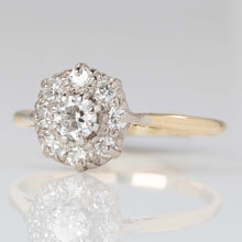 Vintage 18ct Yellow Gold Diamond Cluster Ring - Friar House