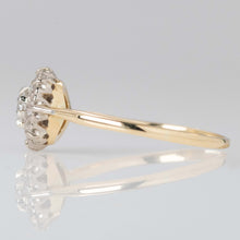 Vintage 18ct Yellow Gold Diamond Cluster Ring - Friar House