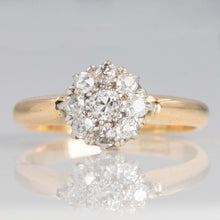 Vintage 18ct Yellow Gold Diamond Cluster Ring - Friar House