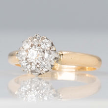 Vintage 18ct Yellow Gold Diamond Cluster Ring - Friar House