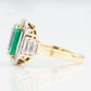 Vintage 18ct Yellow Gold Emerald Cluster Ring - Friar House