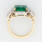 Vintage 18ct Yellow Gold Emerald Cluster Ring - Friar House