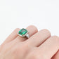 Vintage 18ct Yellow Gold Emerald Cluster Ring - Friar House