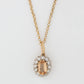 Vintage 18ct Yellow Gold Golden Topaz and Diamond Cluster Pendant - Friar House