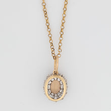 Vintage 18ct Yellow Gold Golden Topaz and Diamond Cluster Pendant - Friar House