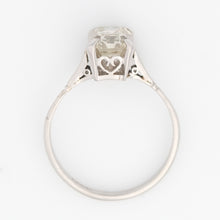 Vintage Platinum 2 carat Diamond Solitaire Engagement Ring - Friar House
