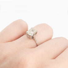 Vintage Platinum 2 carat Diamond Solitaire Engagement Ring - Friar House