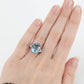 Vintage Platinum 6 Carat Aquamarine Ring - Friar House Antique Jewellery