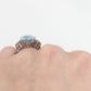 Vintage Platinum 6 Carat Aquamarine Ring - Friar House Antique Jewellery
