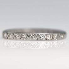 Vintage Platinum Diamond Full Eternity Ring Size L 1/2 - Friar House