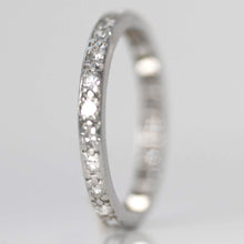 Vintage Platinum Diamond Full Eternity Ring Size L 1/2 - Friar House