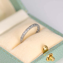 Vintage Platinum Diamond Full Eternity Ring Size L 1/2 - Friar House