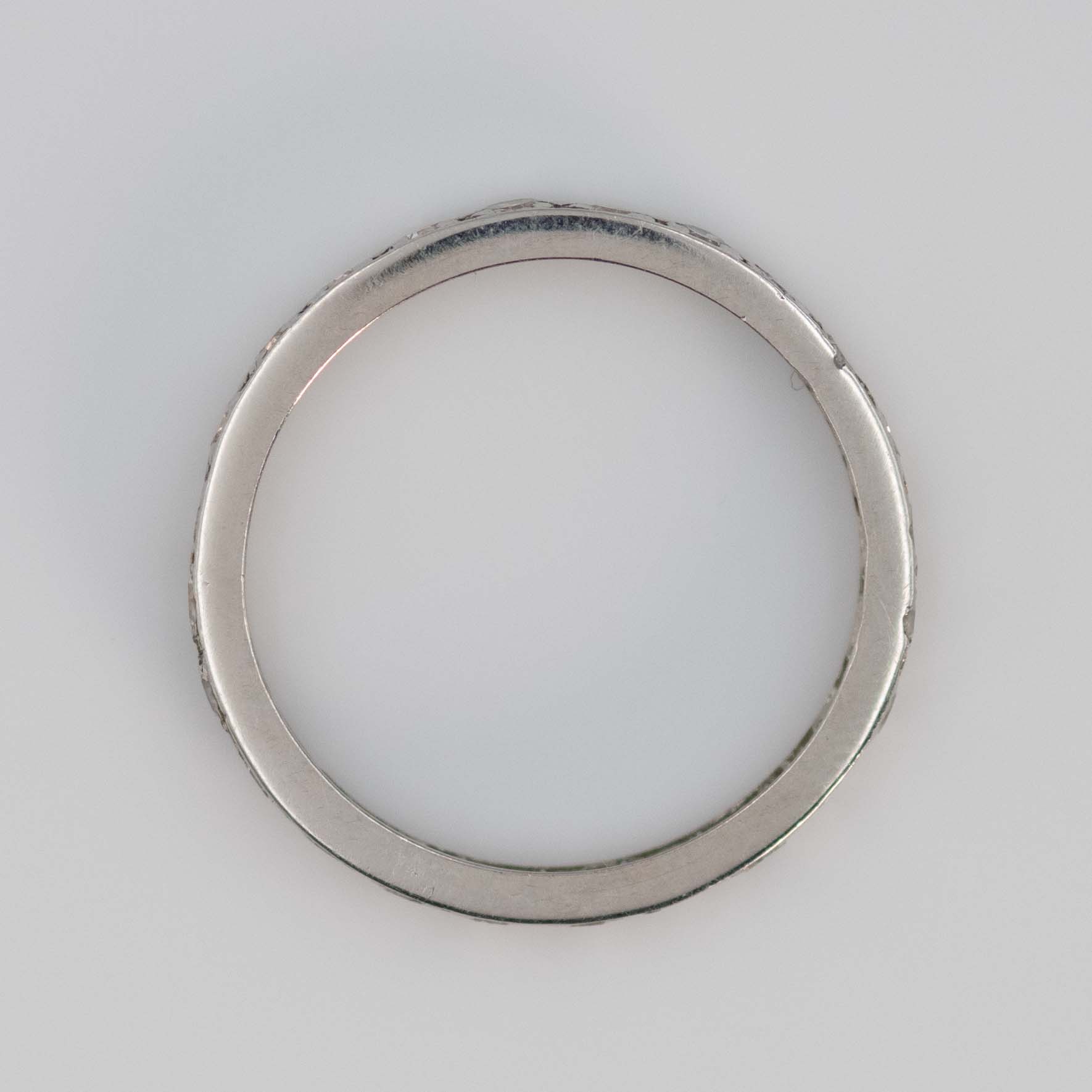 Vintage Platinum Diamond Full Eternity Ring Size L 1/2 - Friar House