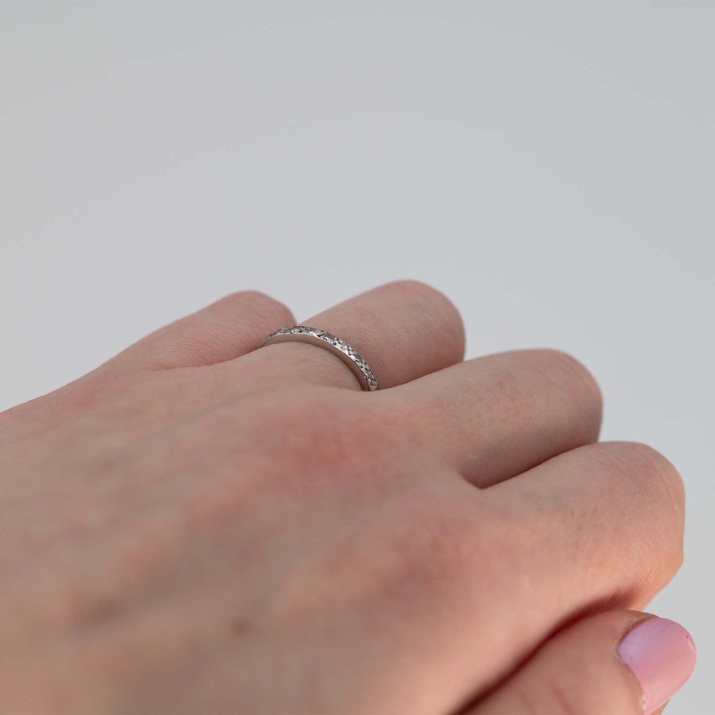 Vintage Platinum Diamond Full Eternity Ring Size L 1/2 - Friar House