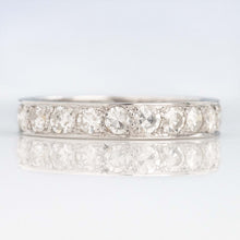Vintage Platinum Diamond Full Set Eternity Ring, Size K - Friar House