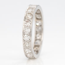 Vintage Platinum Diamond Full Set Eternity Ring, Size K - Friar House