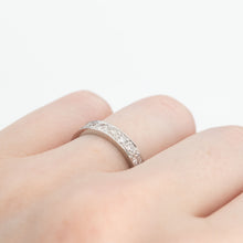 Vintage Platinum Diamond Full Set Eternity Ring, Size K - Friar House