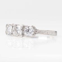 Vintage Platinum Diamond Three Stone Ring - Friar House