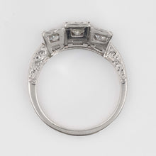 Vintage Platinum Diamond Three Stone Ring - Friar House