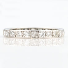 Vintage Platinum Full Set Diamond Eternity Ring Size I 1/2 - Friar House