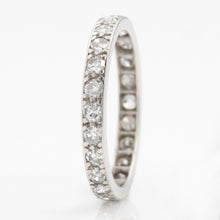 Vintage Platinum Full Set Diamond Eternity Ring Size I 1/2 - Friar House
