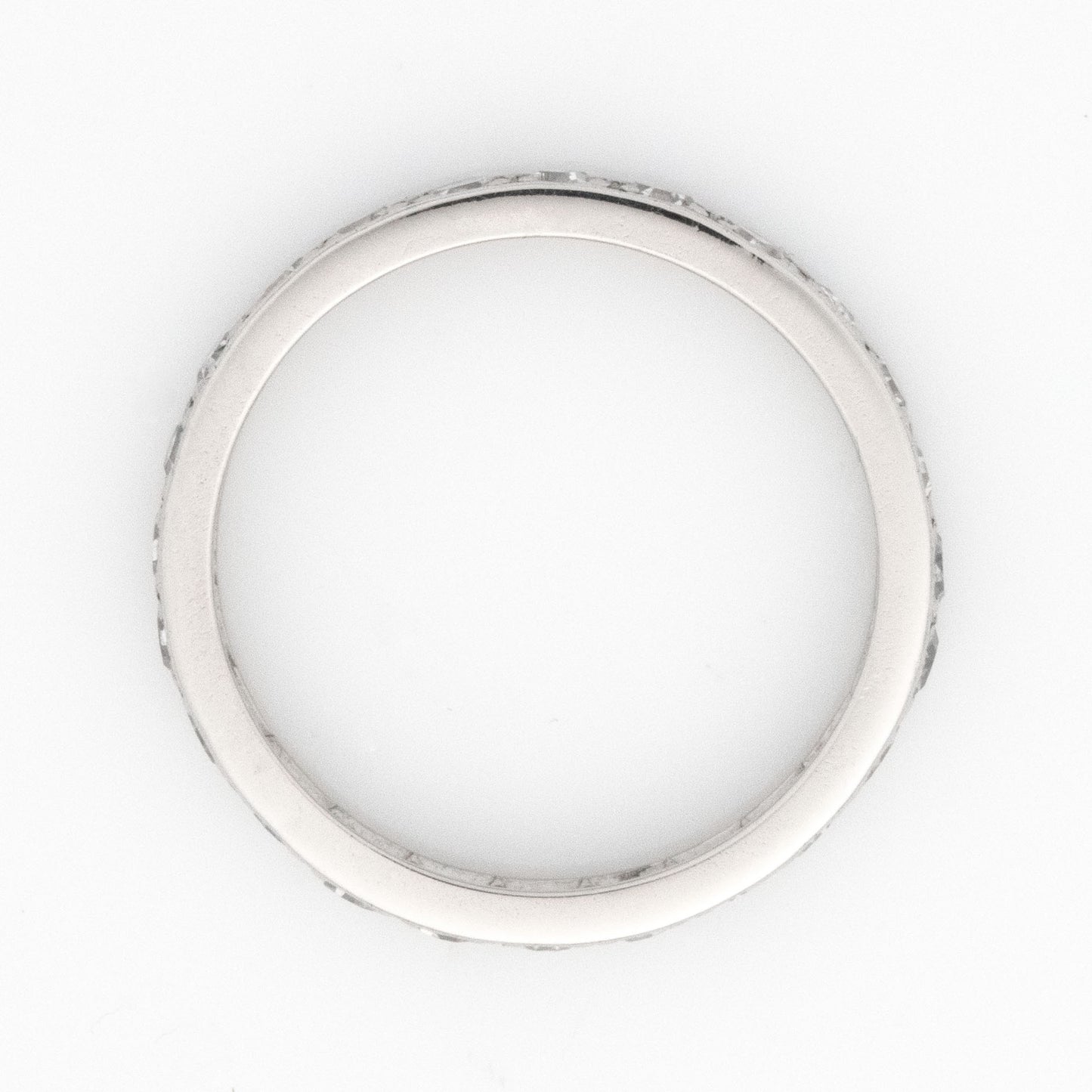 Vintage Platinum Full Set Diamond Eternity Ring Size I 1/2 - Friar House