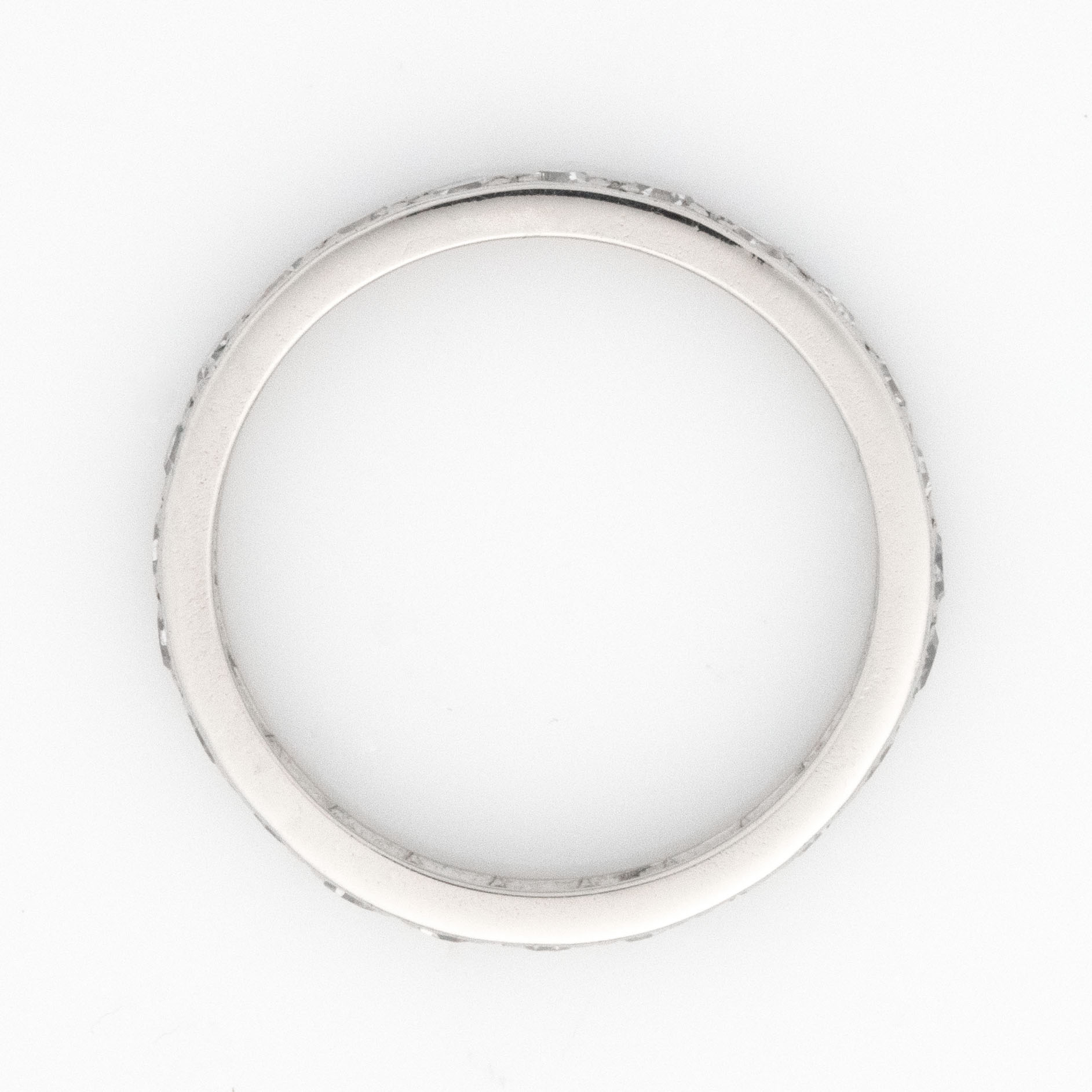 Vintage Platinum Full Set Diamond Eternity Ring Size I 1/2 - Friar House